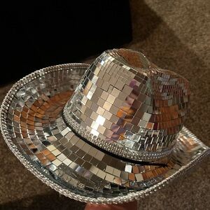 Women’s cowgirl disco ball hat!